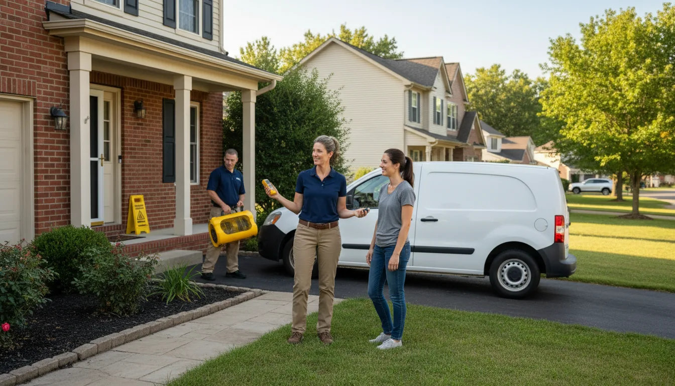 Residential water damage restoration in West Chester, PA